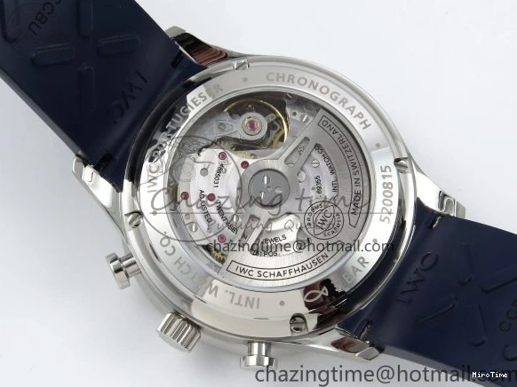 MIROTIME 0123 Portuguese Chrono IW3716 Z+F 1:1 Best Edition Blue Dial on Blue Rubber Strap A UrbanChic 7018